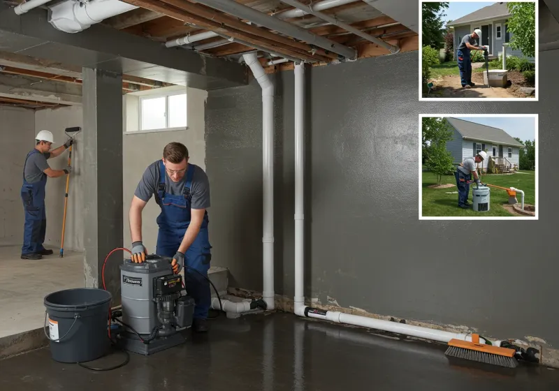 Basement Waterproofing and Flood Prevention process in Longview, NC